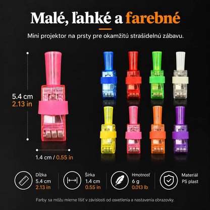 HUBUQ® sviatočné LED prstene s projektorom — Halloween a Vianoce