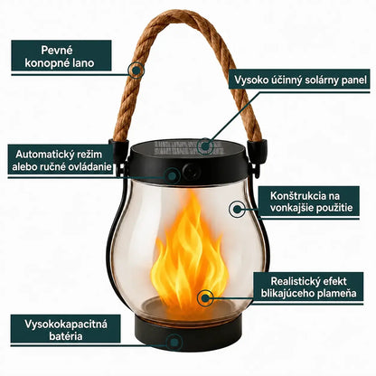 | 🔥 Posledná šanca, kým sa vypredajú! | 💡 Solárne lampáše s efektom plameňa – Bez káblov, automaticky sa zapnú za súmraku! 🔥