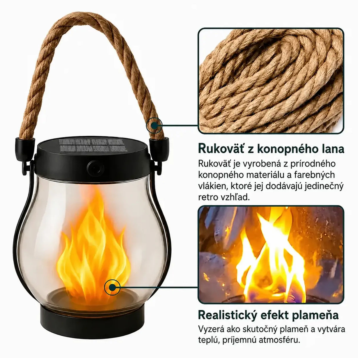 | 🔥 Posledná šanca, kým sa vypredajú! | 💡 Solárne lampáše s efektom plameňa – Bez káblov, automaticky sa zapnú za súmraku! 🔥