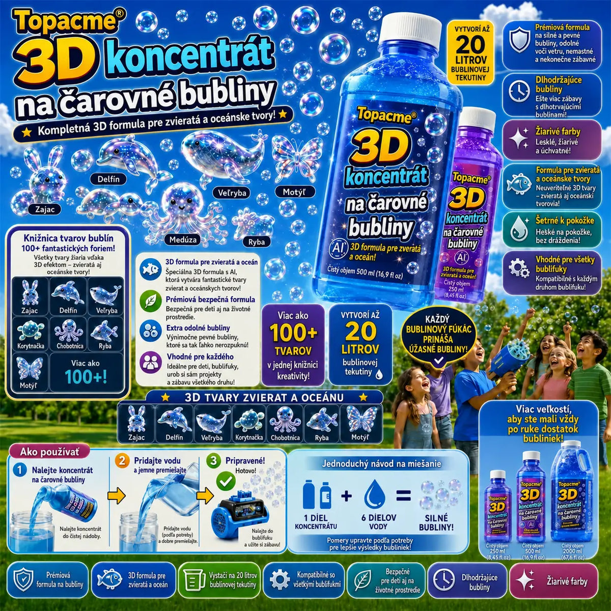 Topacme® Pokročilý 3D koncentrát na bubliny