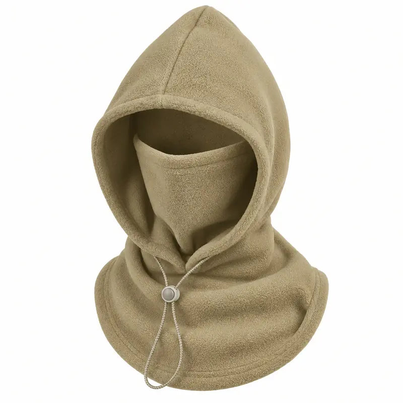 Termálna kukla ThermaFleece 3 v 1 – čiapka, maska a nákrčník – khaki