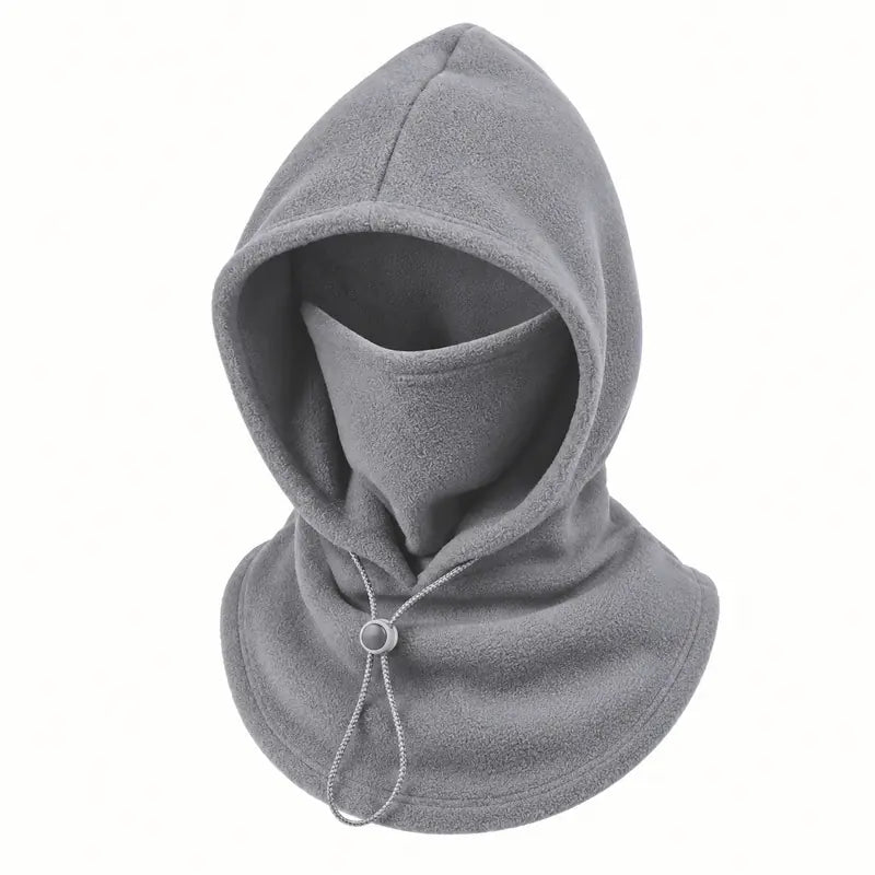 Termálna kukla ThermaFleece 3 v 1 – čiapka, maska a nákrčník – light-gray
