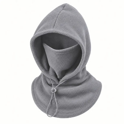 Termálna kukla ThermaFleece 3 v 1 – čiapka, maska a nákrčník – light-gray
